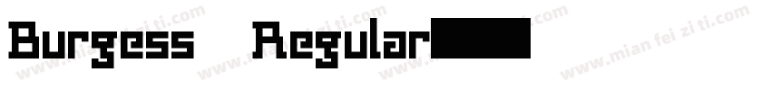 Burgess Regular字体转换